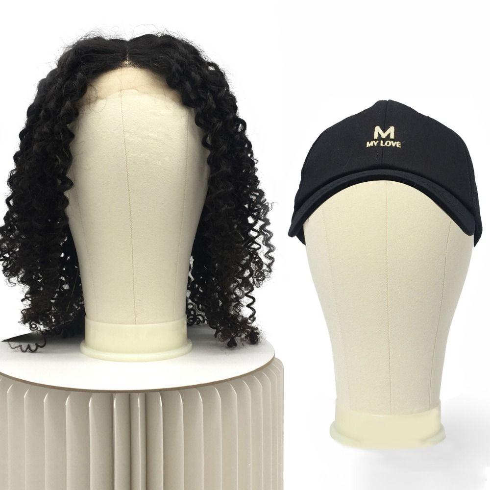 21-25 дюймов Подставка для парика Держатель Холст Манекен Голова для парика для изготовления кружевных париков Голова для парика в салоне