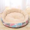 Pet Cat and Dog Bed Warm Comfortable Dog House Soft PP Cotton Nest Dog Basket Mat Autumn and Winter Waterproof Cat Bed Kennel