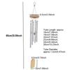 Series Garden Decor Garden Decoration Solid Wood Hanging Decorations Wind Chime Aluminum Tubes