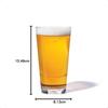 RESERVE 16oz Stacking Pint SET OF 4 Premium Quality Tritan Dishwasher Safe and Heat Resistant Unbreakable Plastic Beer Glasses