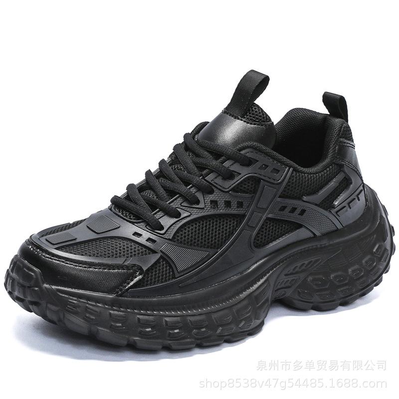 Four Seasons Large Size Mesh Sports Casual Shoes Platform Mesh Breathable Running Shock Absorption Daddy