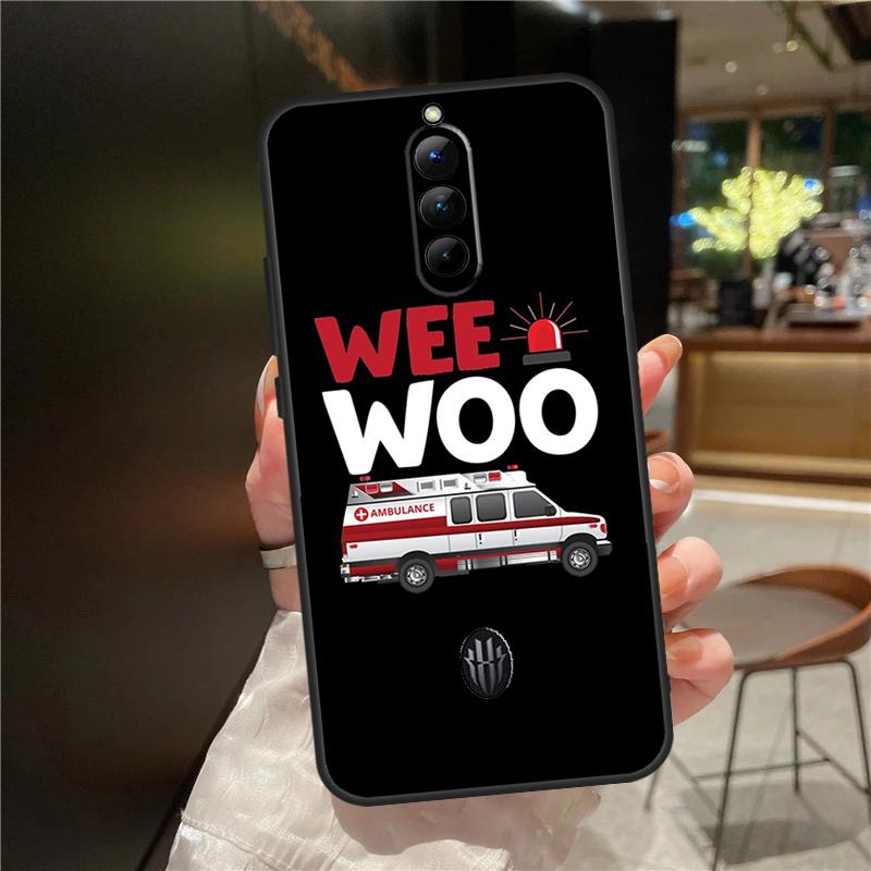 Ambulance EMS EMT Paramedic Case For Red Magic 9 8S 8 Pro Plus Cover For ZTE Nubia Red Magic 6S 7S 6 7 Pro 6R 5S 5G