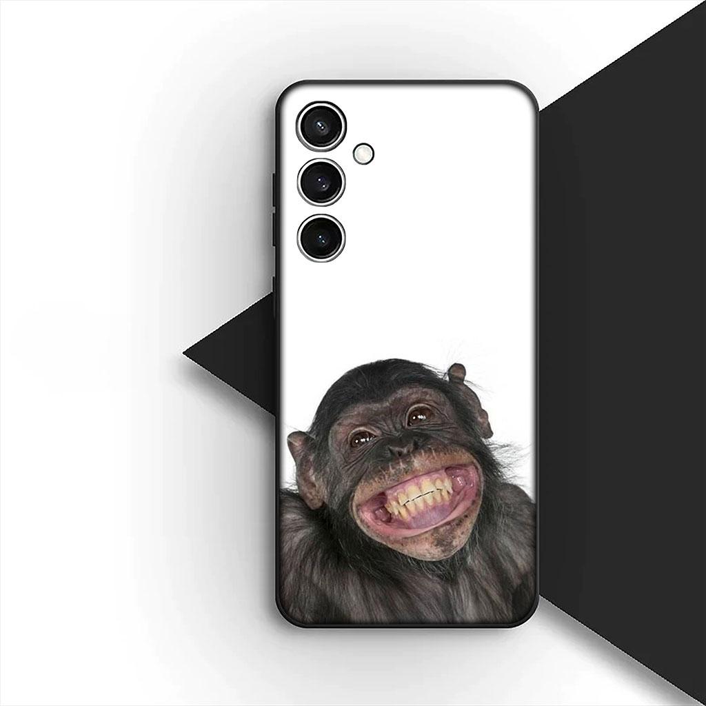 Casing Phone Cover for Samsung Galaxy S25 S24 S23 FE Ultra Plus S7 Edge S25+ S23+ A56 5G Case  Monkey Gorilla Ape Baby Animal