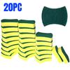 20 High-density Waist Shaped Cleaning Sponge Blocks, Dishwashing Sponges, Cleaning Cloths, Scratch Resistant Kitchen Tools