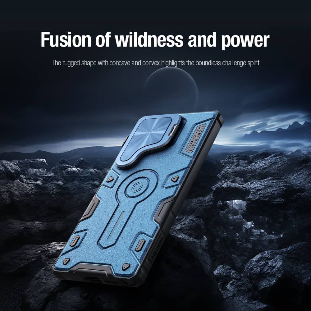Чехол NILLKIN CamShield Armor для Samsung Galaxy S25 Ultra, чехол-книжка с подставкой и защитой камеры для Samsung S25 Ultra