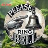 Retro Ring Bell Metal Sign Vintage Aluminum Plaque Wall Decor