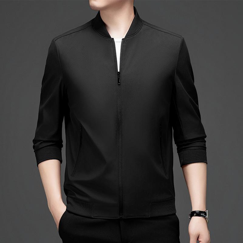 Весенне-осенняя мужская куртка-стойка, повседневный деловой топ, мужская куртка