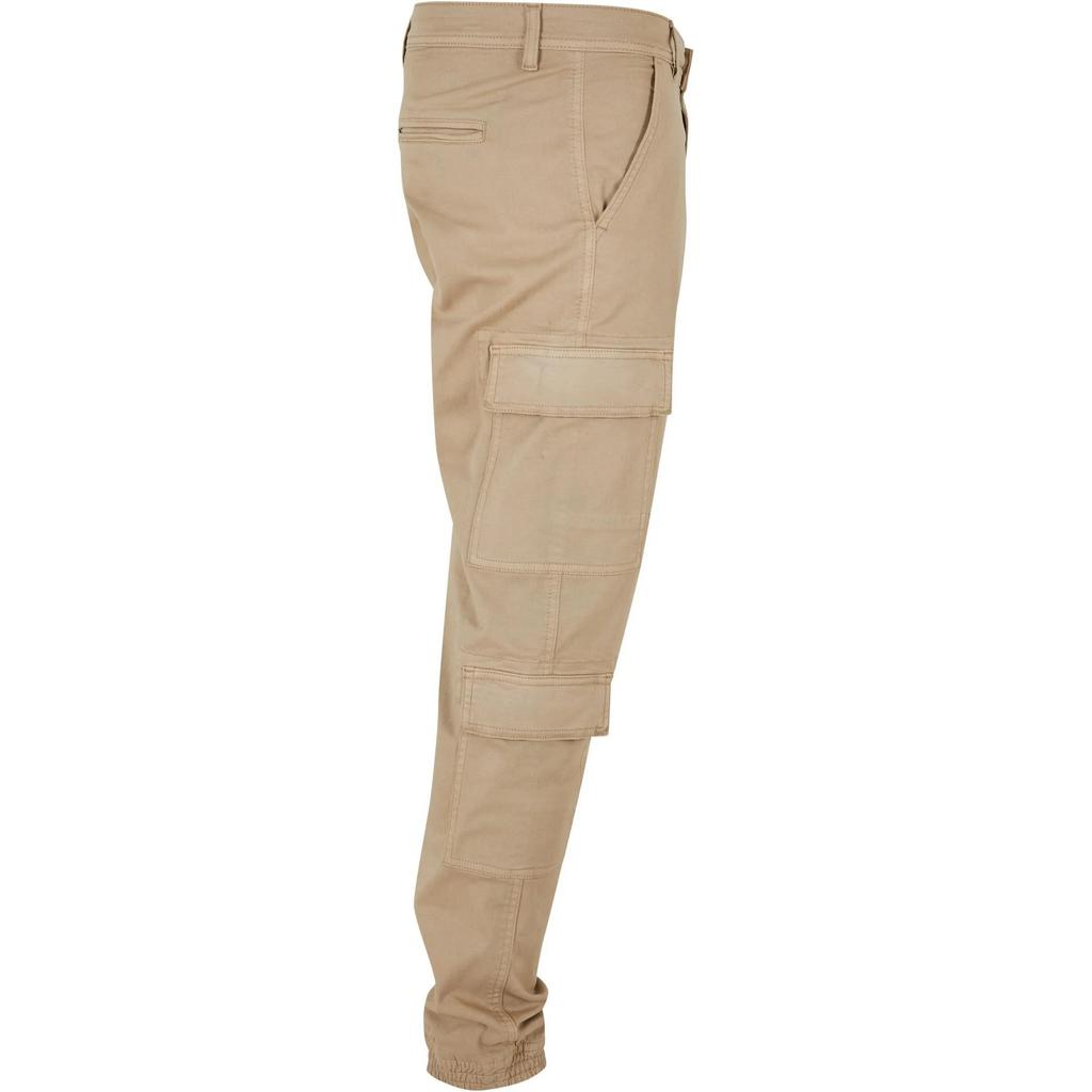 Urban Classics Mens Twill Double Pocket Cargo Jogging Bottoms