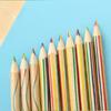 10pcs Four Wooden Colored Pencils with The Same Core Design Painting Secret Garden School Art Supplies for Artist