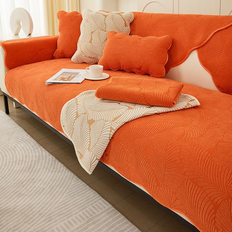 Универсальная подушка для дивана Four Seasons, универсальная нескользящая синель, простой современный чехол для дивана для гостиной, утолщенная ткань