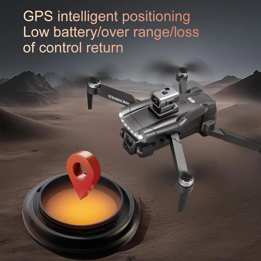Дрон V198MAX GPS 8K HD Аэрофотосъемка Двойная камера Бесколлекторный Квадрокоптер 5G WIFI 360° Лазерное Интеллектуальное Предотвращение Препятствий Воздушная Оптическая Игрушка