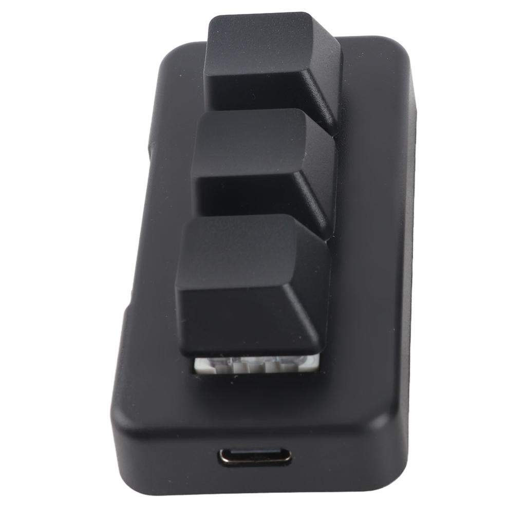 3 Клавиши Клавиатура RGB Подсветка 3 Клавиши USB Интерфейс Мини Механическая Программируемая Plug and Play Макро Клавиатура для Компьютера
