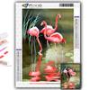 5D Алмазная картина Полный алмаз животное Фламинго Алмазная картина Ручная работа Diy Алмазная мозаика Картина Украшение дома
