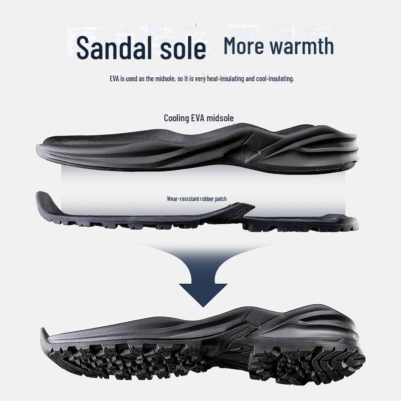 Men's Winter High-Top Non-Slip Outdoor Snow Boots - Thick, Warm, Casual, Waterproof, Plus Velvet