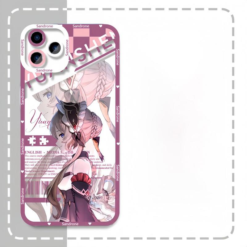 Чехол для телефона Genshin Impact Флинс Коломбина Варка Сандроне Для Samsung Galaxy A16 A15 A35 A05 A55 A54 A07 A06 A24 A14 A53 A52 A13