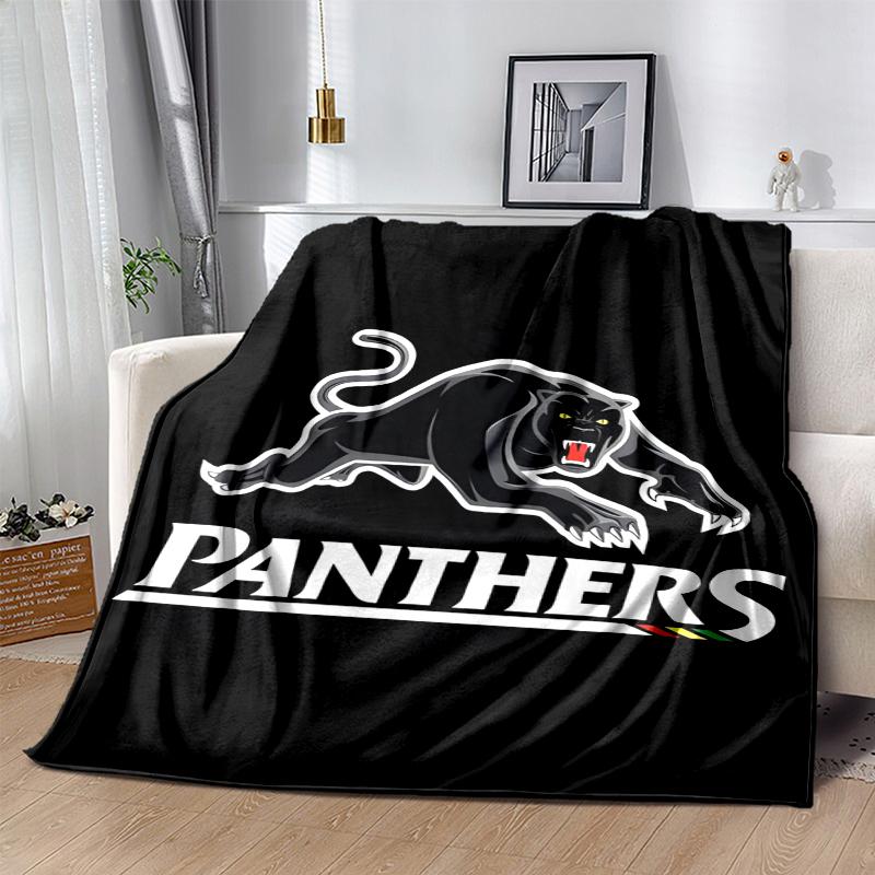 panthers Flannel Blanket Soft All-Season Throw, Design for Camping, Car Travel, Hiking Sofa, Bed, Office Perfect Gift for Parties