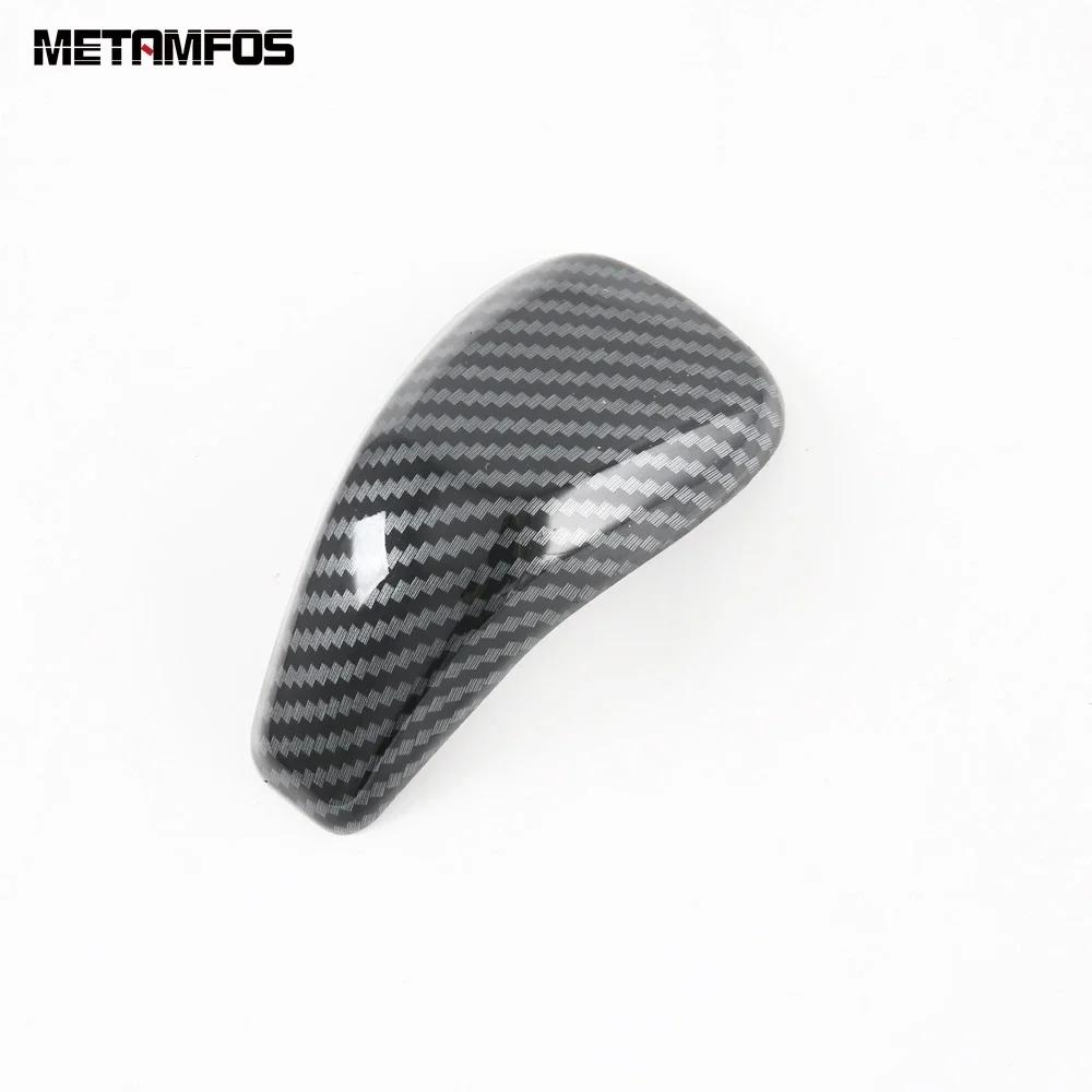 For Subaru Outback - 2024 2025 Carbon Fiber Gear Shift Knob Head Cover Trim Sticker Interior Accessories Car Styling