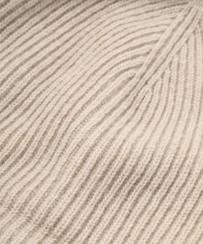COVERNAT C-Logo Felt Applique Beanie Beige
