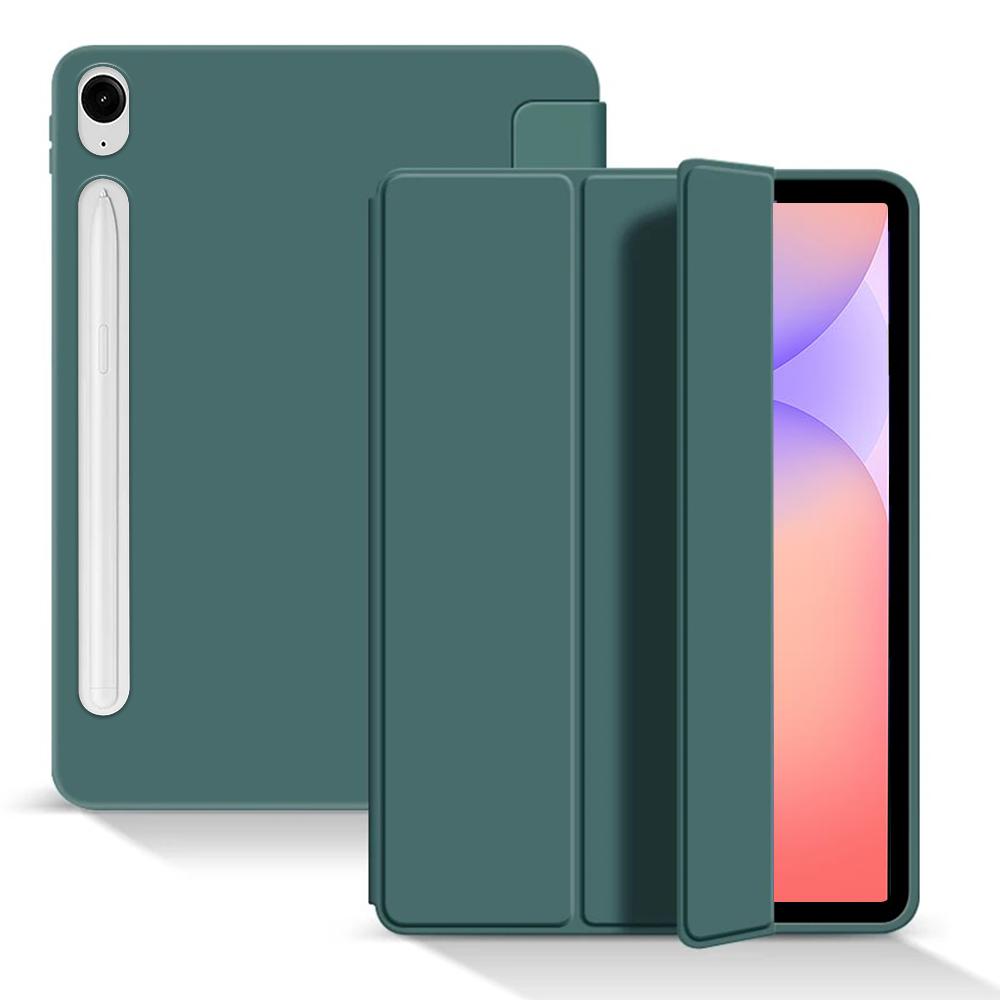 Flip Case For Samsung Galaxy Tab S11 S10 FE/S10 Lite S9FE/S9/S8/S7 11inch Trifold Stand Soft TPU Back Cover with Auto Wake/Sleep