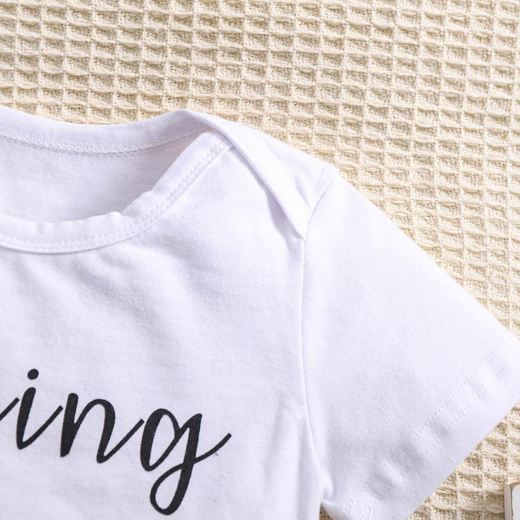 Хлопковый комбинезон для новорожденного с принтом «Скоро» и короткими рукавами, боди для младенцев