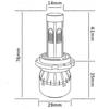 D1S D2S D3S D4S Fanles LED Headlight Kit Bulbs 2000W 250000LM 6000K HID Xenon R