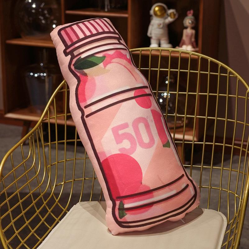 55x25 см Милая плюшевая игрушка-бутылка, подушка, мягкая подушка для паузы, офиса, кровати, сна, подушка для домашнего декора, подарок, кукла для детей, девочек