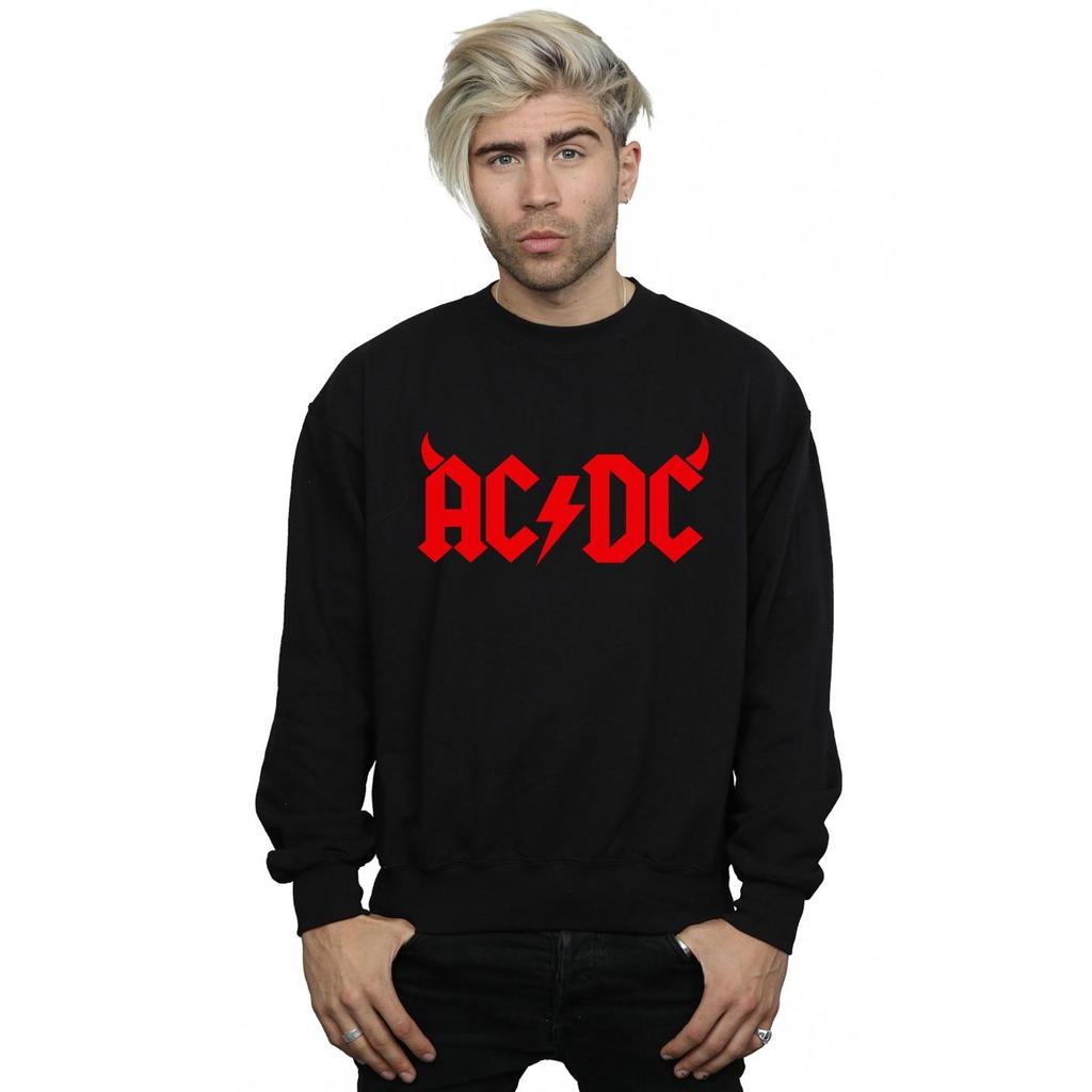 AC/DC Mens Horns Logo Sweatshirt
