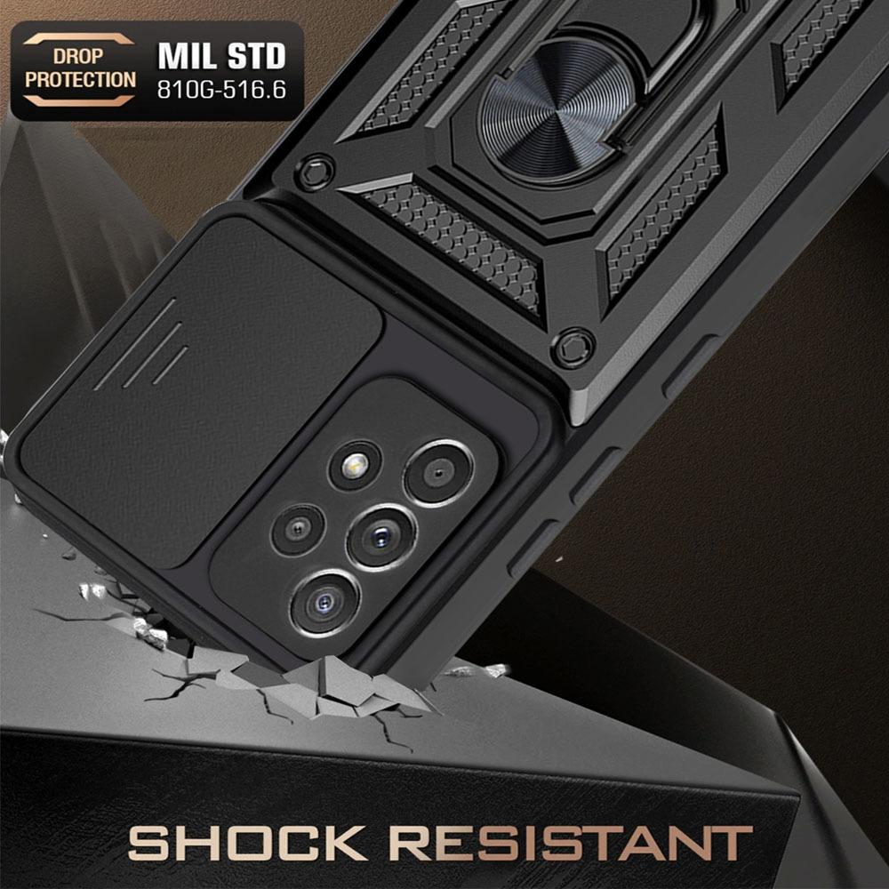 Slide Camera Lens Case For Xiaomi Redmi Note 11 10 9 8 11S Pro Max 9A 9C 9T Mi 12 12X F3 Military Grade Bumpers Armor Ring Cover