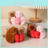 Adorable Capybara Plush Keychain Soft Short Plush Cute Gift For Friends And Couples