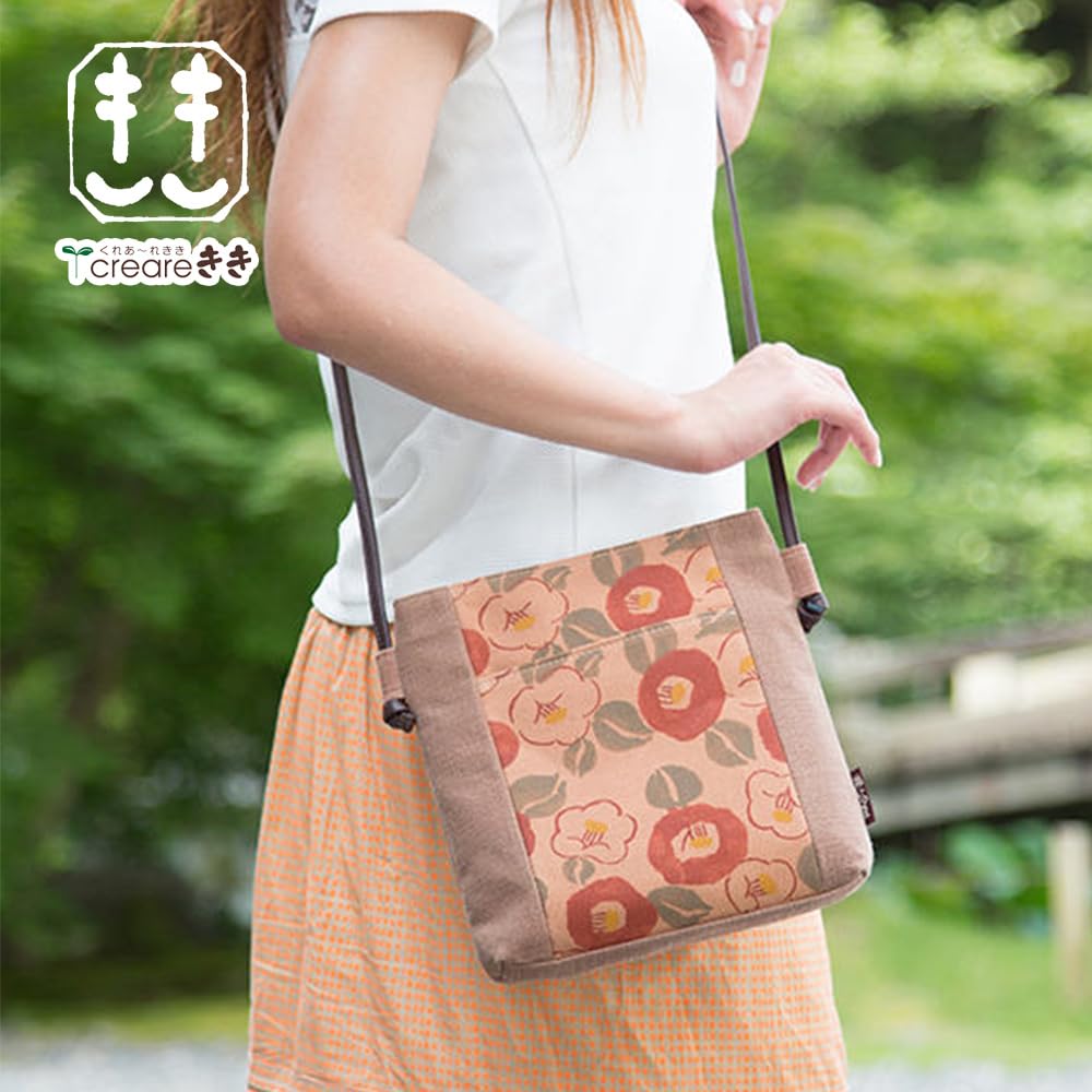 Made in Japanese Persimmon Shibu Lightweight Birthday Shibu Hand [creareki] Women's Pochette, Crossbody, Small, Japan, Style, Dyed, Pochette, Mother's