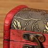Wooden Box Vintage Style Floral Craft Old Memory Touch Jewelry Storage Wooden Treasure Case for Collection
