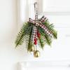 Рождественский колокольчик Лист Бант Подвеска на дверь Настенная подвеска Музыка ветра Подвеска для рождественской елки Украшение Оформление сцены