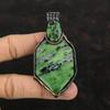 Ruby Zoisite Pendant Copper Wire Wrapped Pendant Handmade Pendant Ruby Zoisite Gemstone Jewelry Wire Wrapped Pendant Copper Jewelry For Gift
