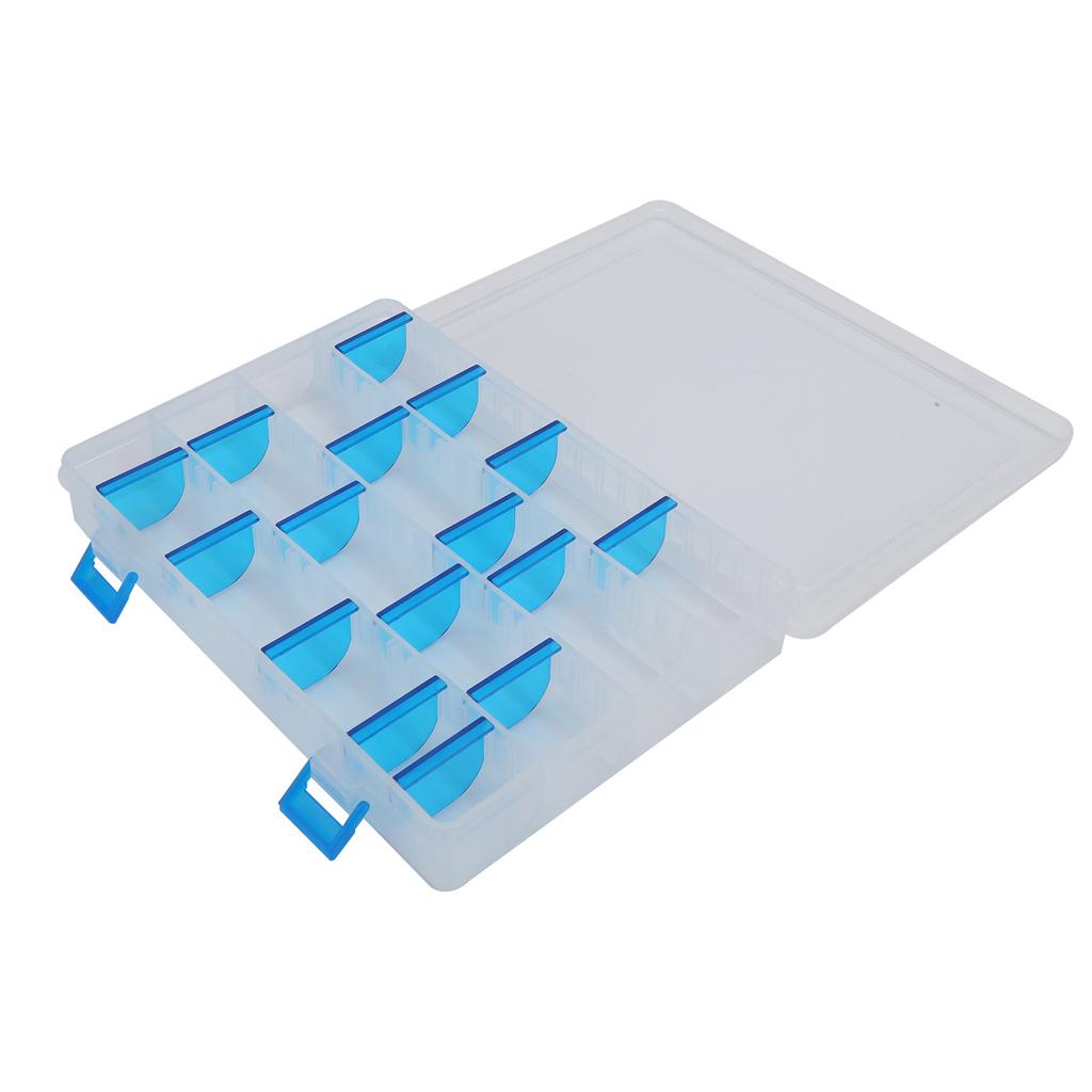 Plastic Fishing Lure Box Single Layer Transparent Lure Fishing Box for Accessories