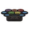 Electronic Drum Set Hand Roll Drum Set 9 Pads Supports DTX Gaming/BT Accompaniment with Dual