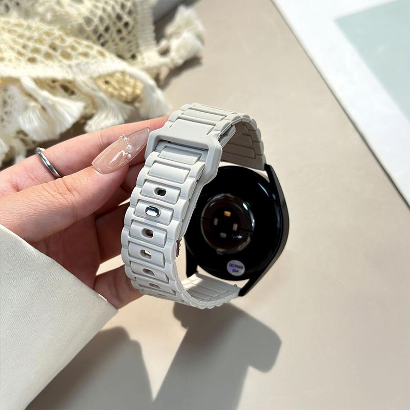 18mm 20mm 22mm Strap for Samsung Galaxy Watch 7 FE 6 5 4 5Pro 6/4Classic Silicone Band for Huawei GT5 Pro 46mm GT4/3Pro Bracelet