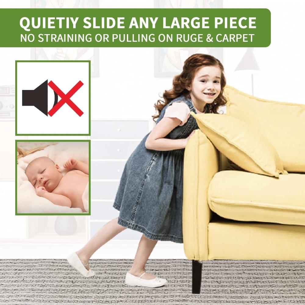 Круглые мебельные слайдеры Сверхпрочные слайдеры для перемещения мебели Ножки-накладки Защитники для пола