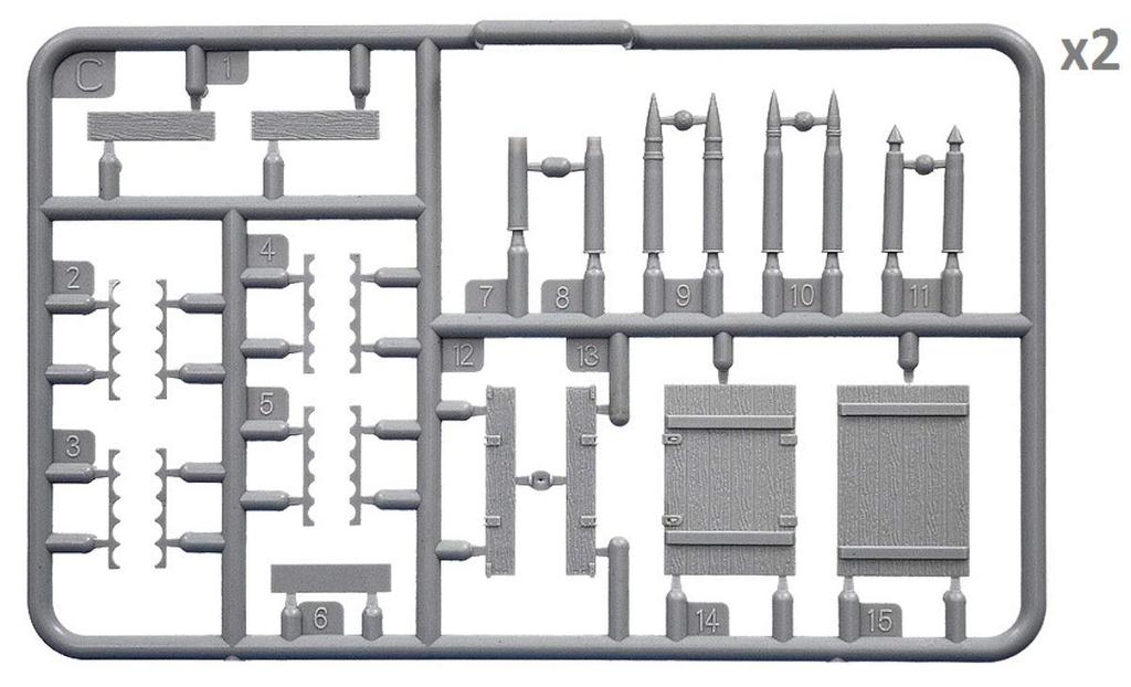 Miniart Scale Soviet Artillery Corps with Ammunition Infantry and Plastic Model Kit MA35231 1/35 (5 Figures) Box, Rifle, Equipment,