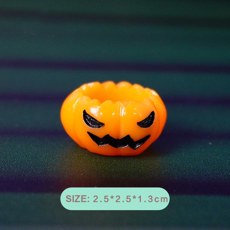 Мини-скелет на Хэллоуин, тыквенные кости, украшения, микропейзаж, креативные миниатюрные фигурки, сделай сам, украшение для домашнего стола, подарки