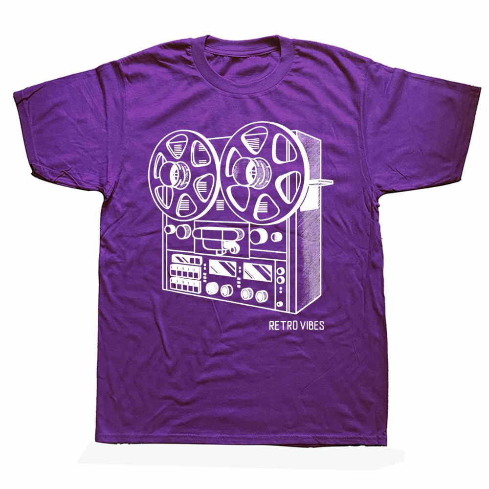 Novelty Cassette Tape Reel To Reel Analog Sound System T Shirts Streetwear Short Sleeve Birthday Gifts Summer Style Tshirt