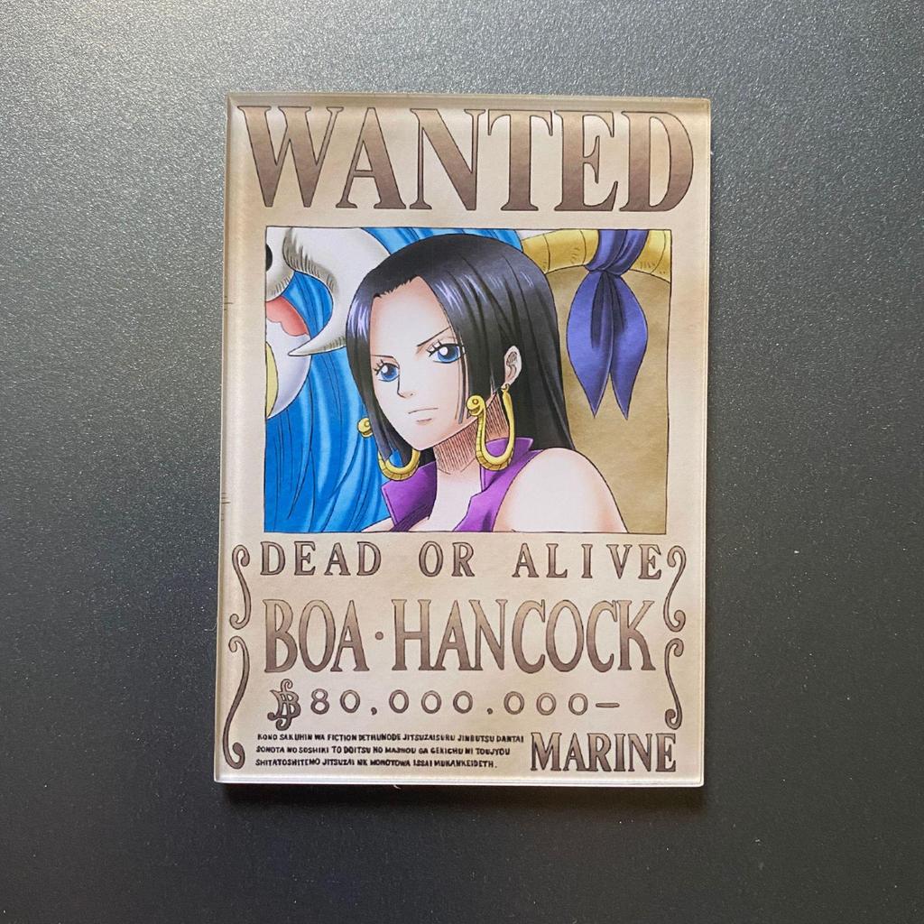 Creative One Piece Wanted Poster Magnet - Anime Cartoon Fridge Decor & Message Sticker