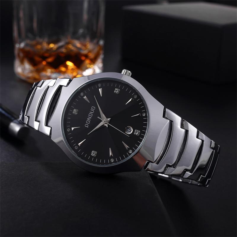 Новые мужские кварцевые часы, водонепроницаемые немеханические часы с трехградусным диском, деловые повседневные часы с календарем