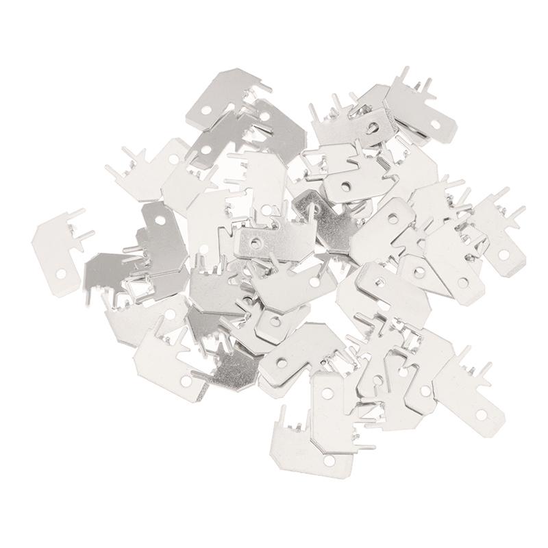 50Pcs 4.8/6.3 Flag-Shaped Inserts Pcb Circuit Board Insert Pcb L-Shaped Corner Solder Thickness 0.8Mm Welding Sheet