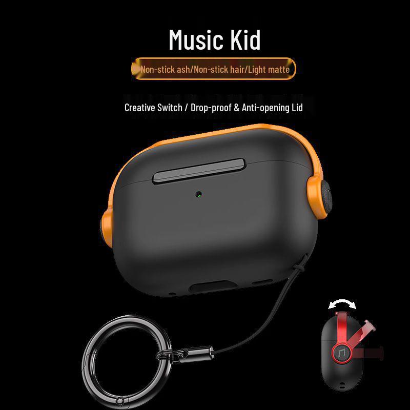 Защитный чехол для AirPods 4 для наушников Apple Pro 2 - Мягкий чехол с полным покрытием для Music Boy Gen 1/2/3 Bluetooth-наушников
