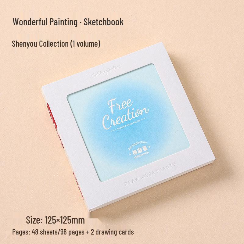 Синий Скетчбук с фруктами: Замечательный дневник для рисования акварелью и ручкой своими руками из уплотненного картона