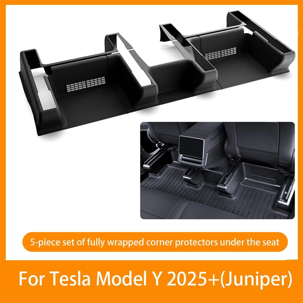 Для Model Y Juniper 2025 TPE Защитный чехол на нижнюю часть сиденья, колесо против ударов ногами, защита салазок сиденья, аксессуары для Model Y, модификация интерьера