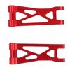 2pcs RC Car Swing Arm High Strength Alloy Rear Lower Suspension Arm for 1 24 RC Car Upgrade Parts Red