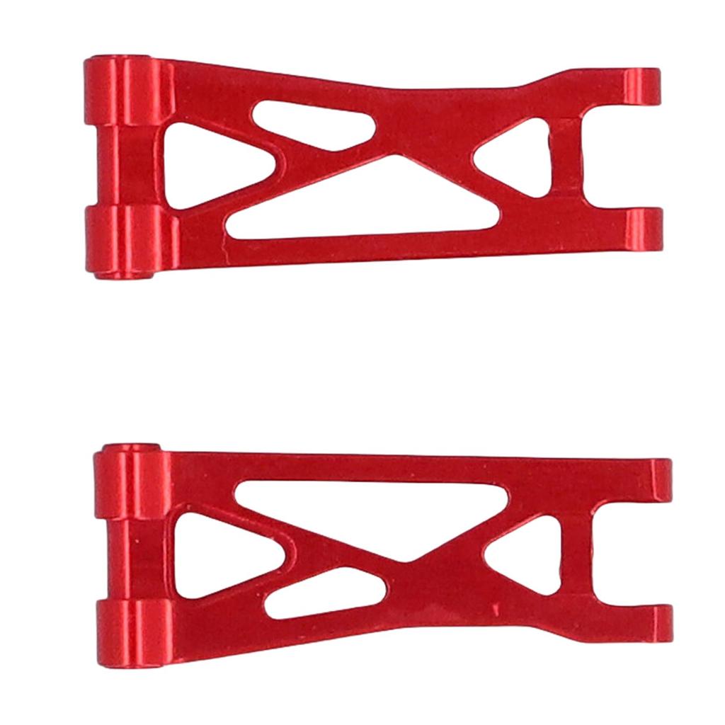 2pcs RC Car Swing Arm High Strength Alloy Rear Lower Suspension Arm for 1 24 RC Car Upgrade Parts Red