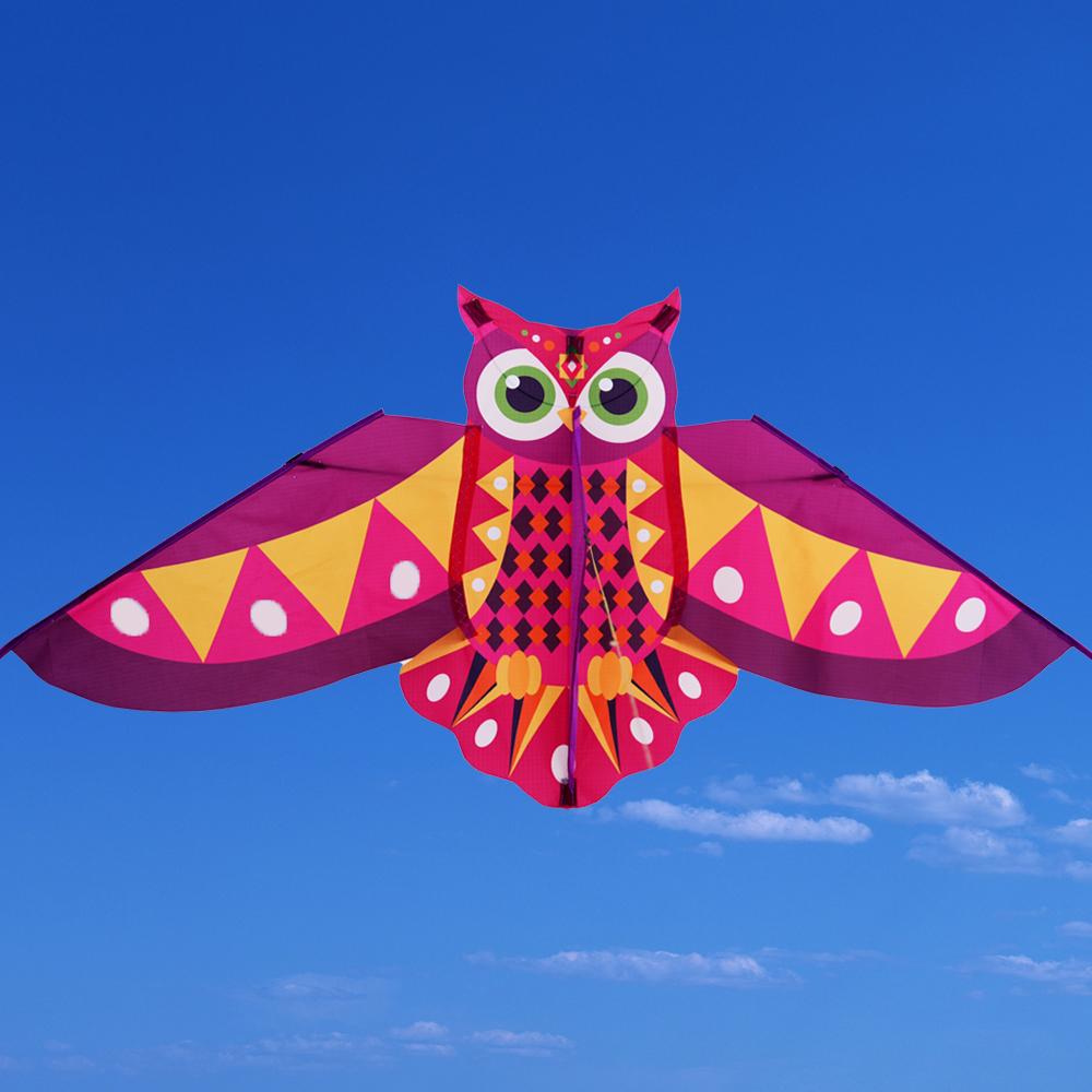 Long Tail Colored Owl Kite Easy To Fly Plastic Flying Toy New Children's Kite Outdoor Sports