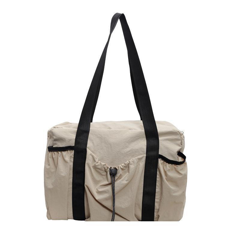 Casual large-capacity nylon bag women's 2025 new versatile shoulder bag short trip tote bag